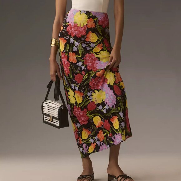Maeve Dresses & Skirts - NWT Anthropologie Yukiko Noritake Tilda Maxi Slip Skirt XS